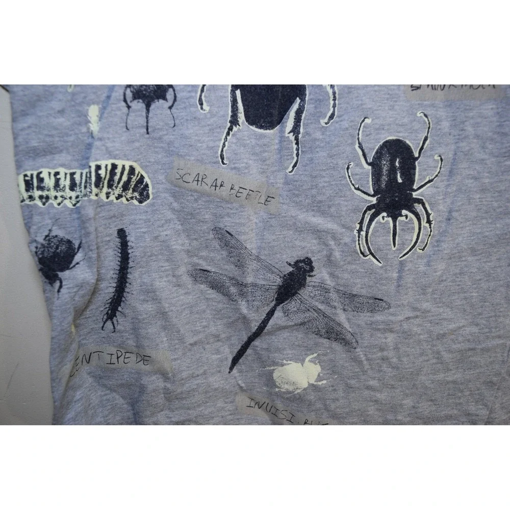 2018 Gymboree BUG COLLECTION T Shirt BOYS M‎ 7 8 Gray